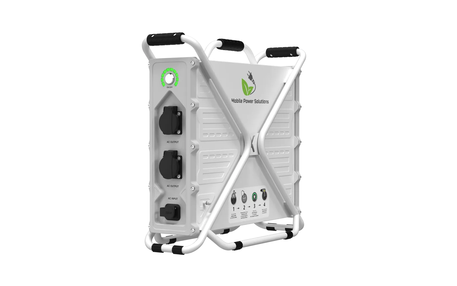 Escape IND3.6-20K portable power station, front panel and outlets