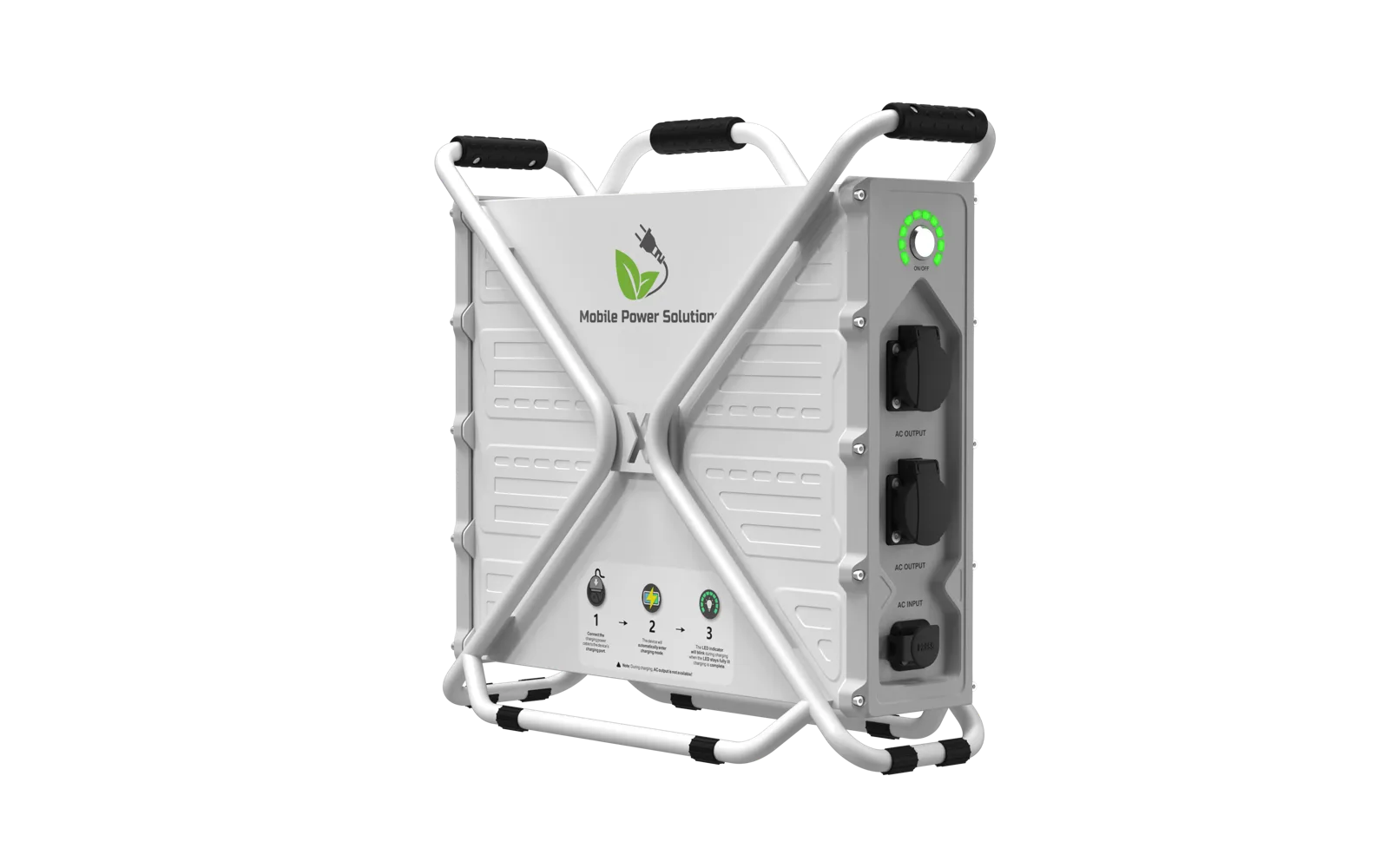 Escape IND3.6-20K portable power station, side profile render