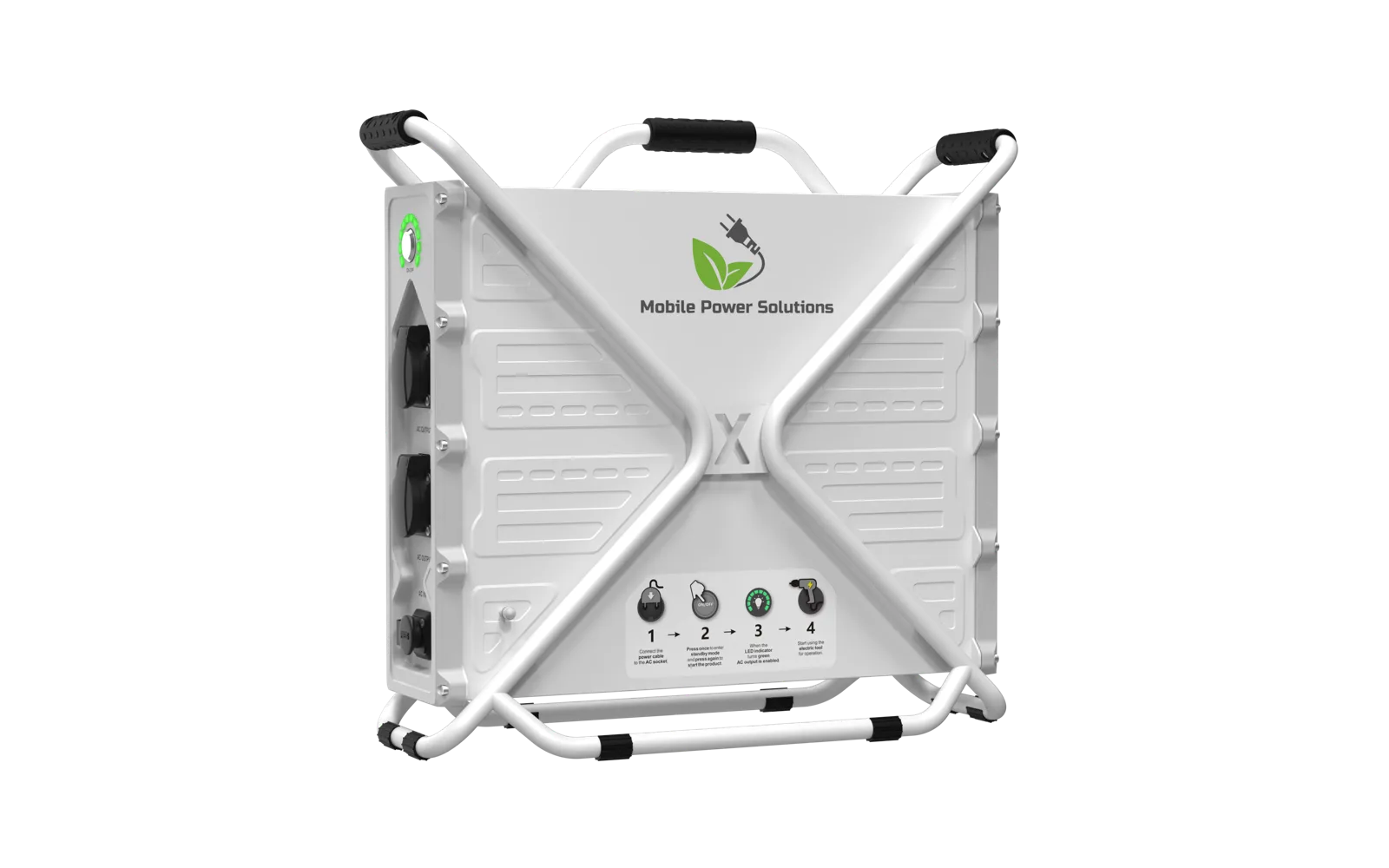 Escape IND3.6-20K portable power station, front three-quarter product render